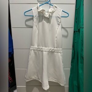 DO+BE White Textured Sleeveless Romper